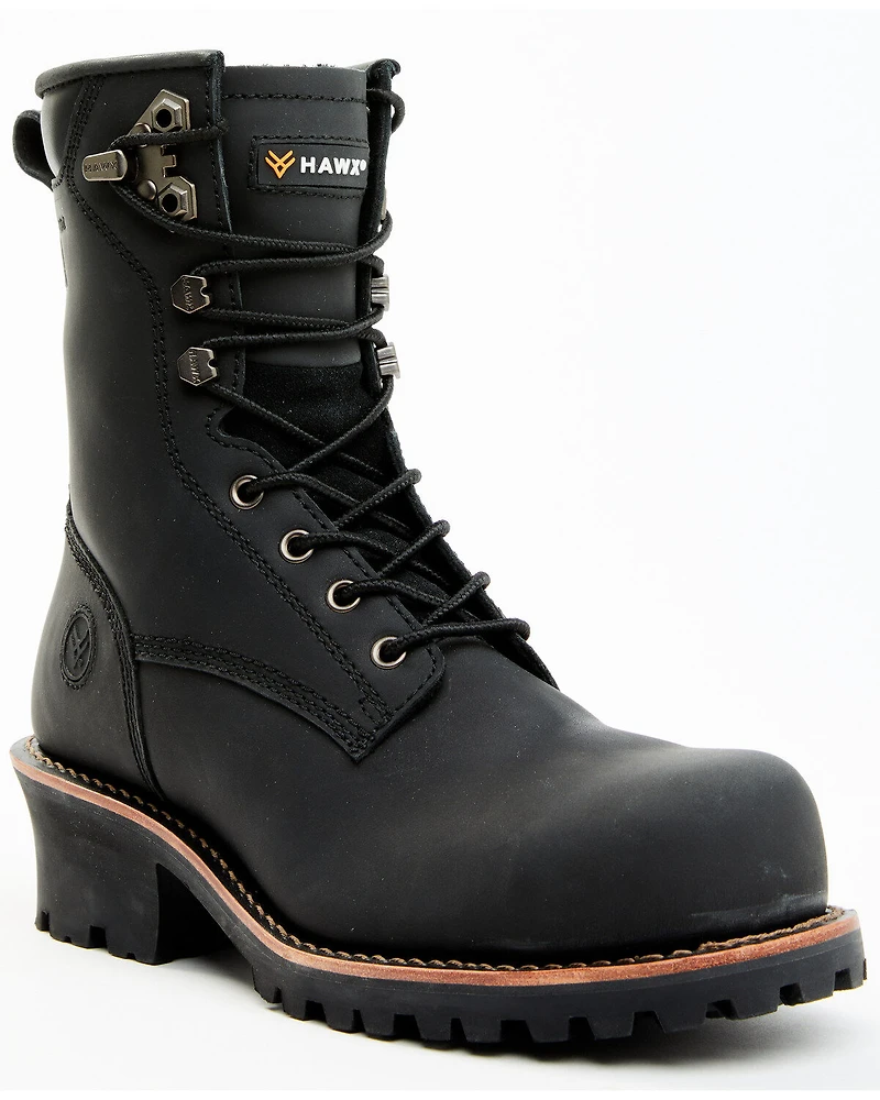 Hawx Men's 8" Logger Work Boots - Composite Toe