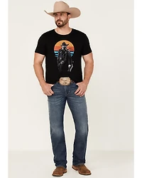 Cody James Men's Sunset Bandit Skull Graphic Short Sleeve T-Shirt