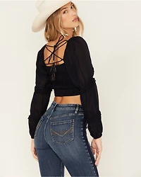 Idyllwind Women's Nash Romantic Ruffle Crop Top