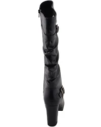 Milwaukee Leather Women's Slouch Platform Boots - Round Toe