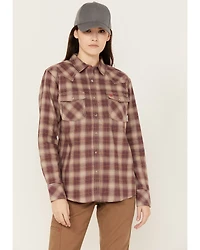 Ariat Women's Oakley FR Long Sleeve Plaid Print Snap Work Shirt