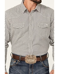 Blue Ranchwear Men's Dickens Gingham Long Sleeve Snap Western Shirt