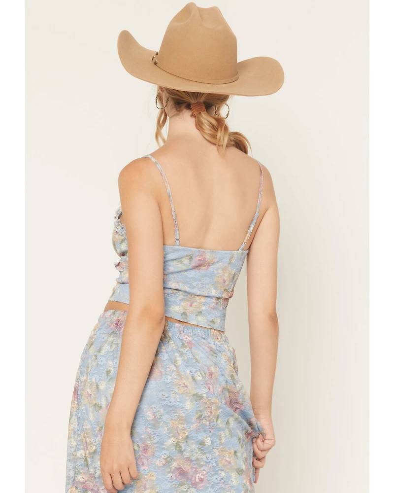 Originality Women's Boot Barn Exclusive Printed Lace Corset Tank