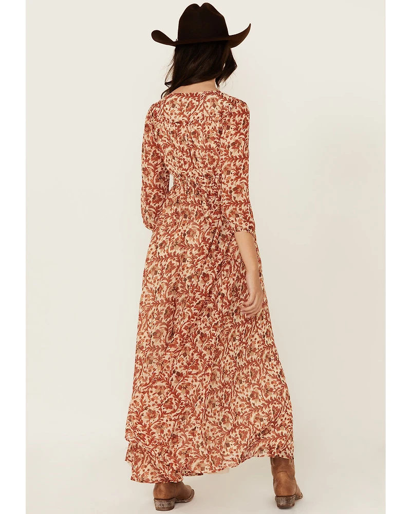Shyanne Women's Chiffon Floral Print Maxi Dress