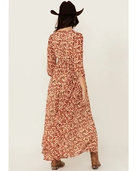 Shyanne Women's Chiffon Floral Print Maxi Dress