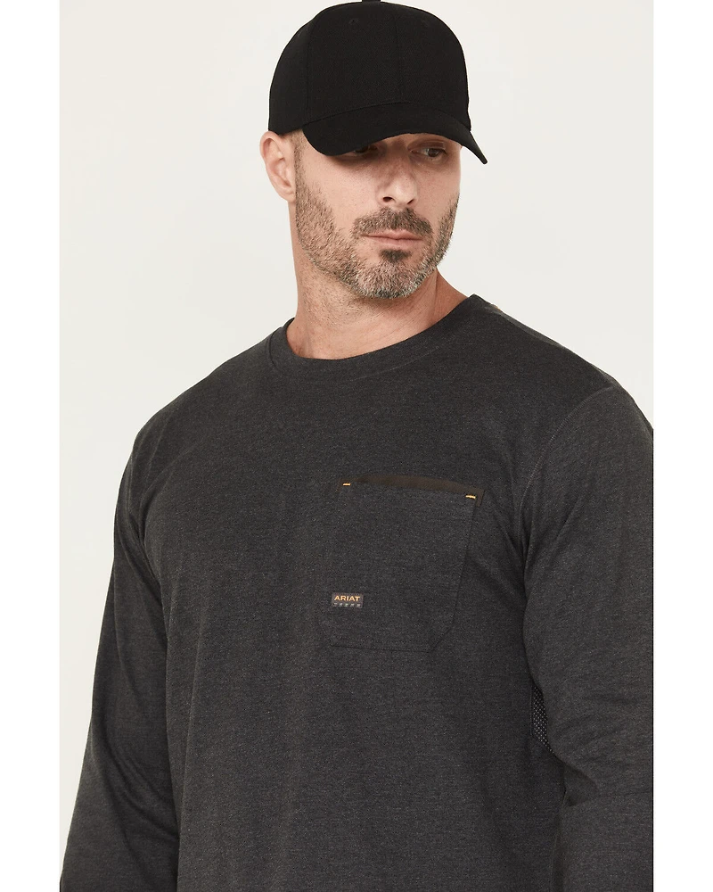 Ariat Men's Rebar Workman Born For This Long Sleeve Graphic T-Shirt