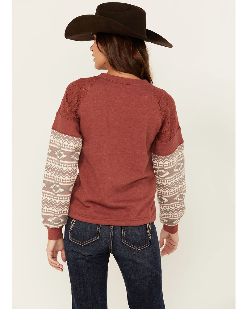 Shyanne Women's Wanda Fleece Mix Pullover Sweatshirt