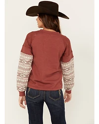 Shyanne Women's Wanda Fleece Mix Pullover Sweatshirt