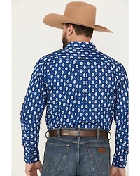 Ariat Men's Team Dax Southwestern Logo Long Sleeve Button-Down Western Shirt