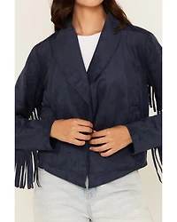 Shyanne Women's Faux Suede Fringe Jacket
