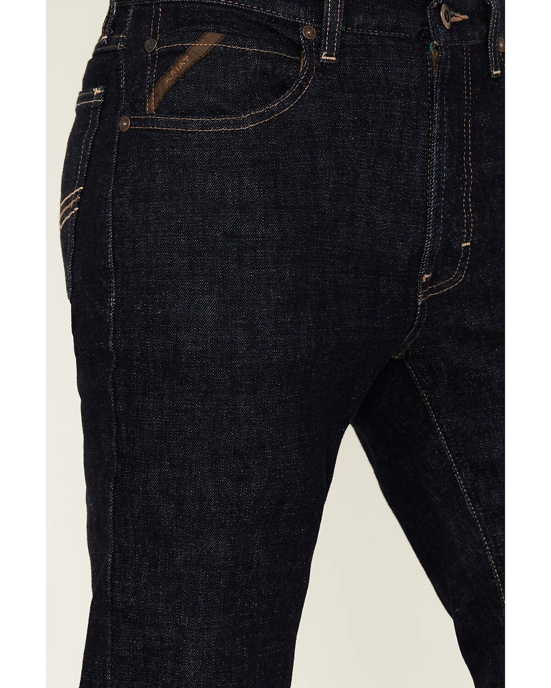 Ariat Men's M1 Abraded Rinse Stackable Slim Straight Stretch Denim Jeans