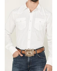 Gibson Men's Solid Long Sleeve Pearl Snap Western Shirt
