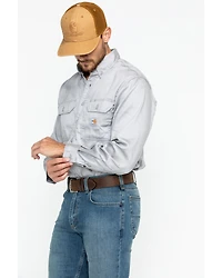 Carhartt Men's FR Solid Twill Long Sleeve Work Shirt