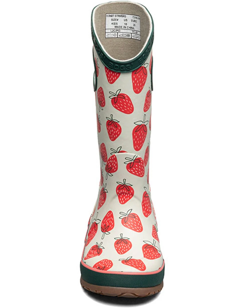 Bogs Boys' Skipper II Strawberries Rainboots