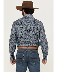Roper Men's Amarillo Paisley Print Long Sleeve Button-Down Western Shirt