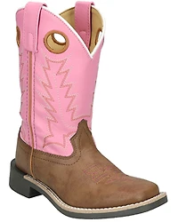 Smoky Mountain Little Girls' El Paso Western Boots - Broad Square Toe