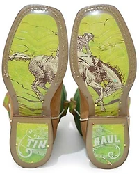 Tin Haul Boys' Geo 3D Western Boots - Square Toe