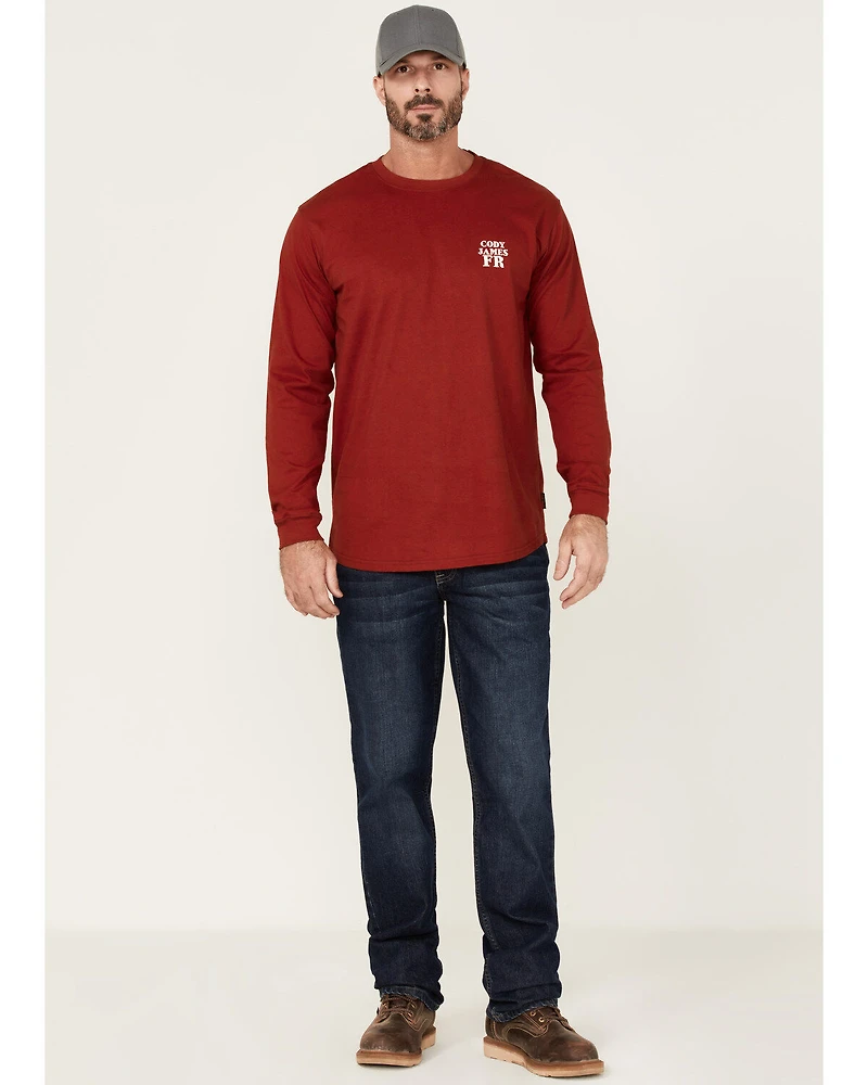 Cody James Men's FR Bossa Nova Graphic Long Sleeve Work T-Shirt