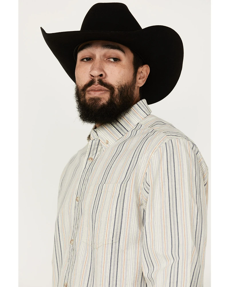 Cody James Men's Sunrise Stripe Long Sleeve Button-Down Stretch Western Shirt