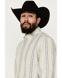 Cody James Men's Sunrise Stripe Long Sleeve Button-Down Stretch Western Shirt