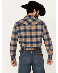 Pendleton Men's Wyatt Plaid Print Long Sleeve Snap Western Shirt