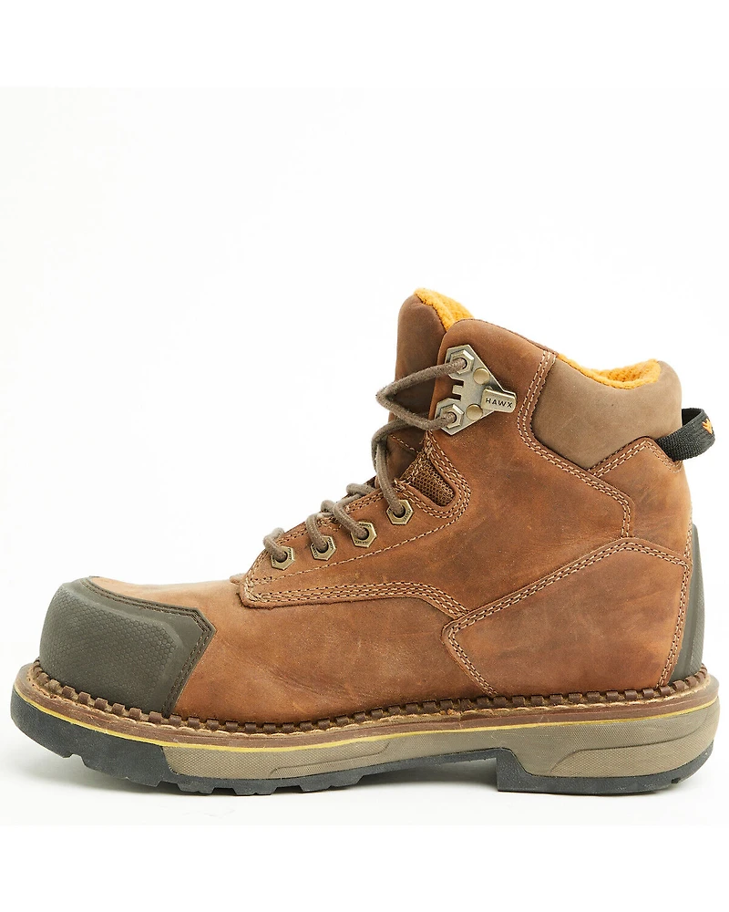 Hawx Men's 6" Crew Chief Internal Met Guard Work Boots - Composite Toe
