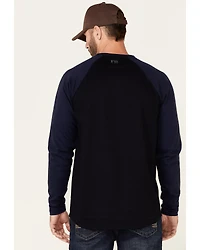 Cody James Men's FR Blocked Baseball Long Sleeve Work Shirt