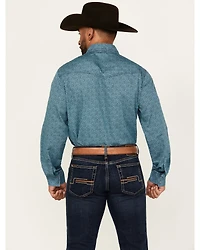 Wrangler Retro Men's Geo Print Long Sleeve Snap Western Shirt