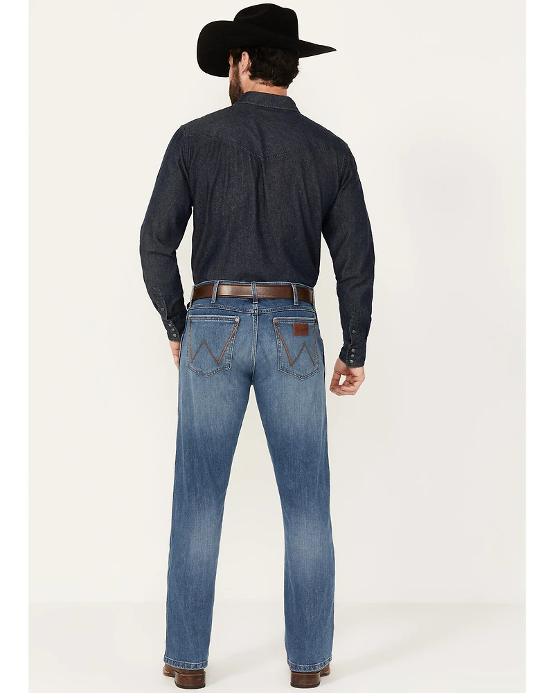 Wrangler Retro Men's Big Sky Medium Wash Slim Bootcut Stretch Jeans