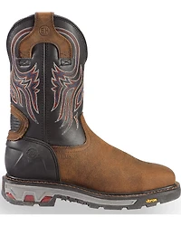 Justin Men's Tanker Western Work Boots - Steel Toe
