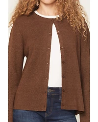 Originality Women's Long Sleeve Button-Down Cardigan