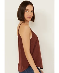Shyanne Women's Crochet Trim Faux Suede Cami