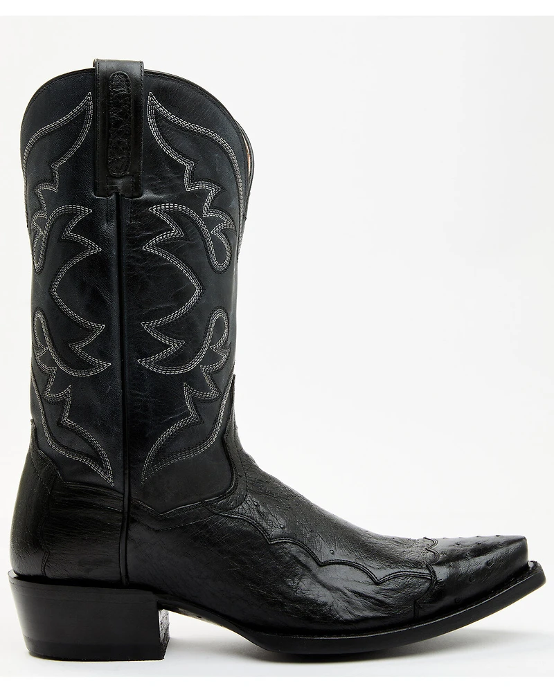 Dan Post Men's Exotic Ostrich Western Boots - Snip Toe