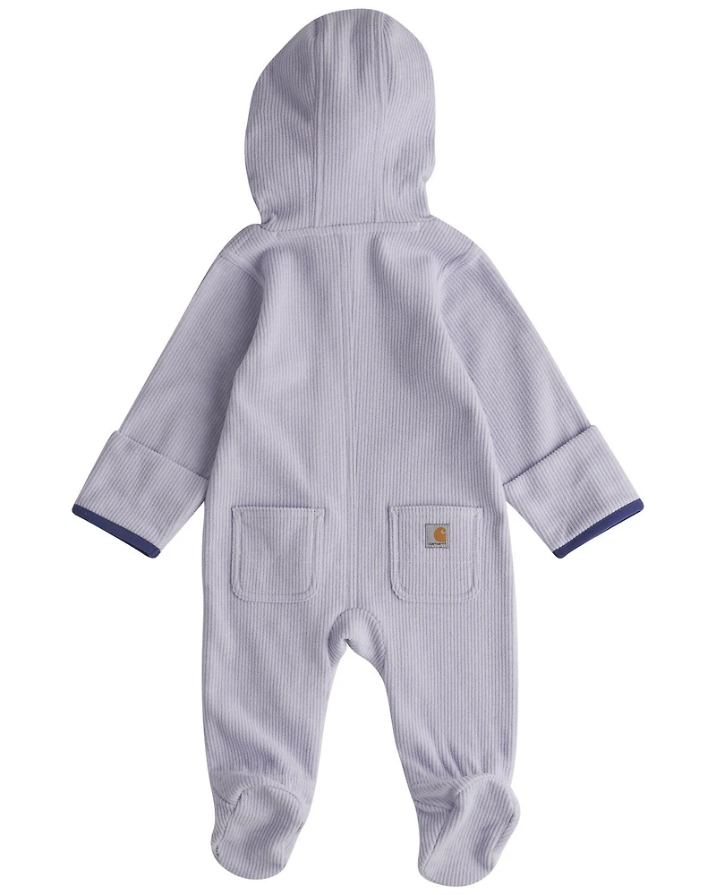 Carhartt Infant Girls' Solid Long Sleeve Hooded Onesie