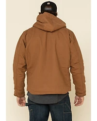 Carhartt Men's Washed Duck Sherpa Lined Hooded Work Jacket - Big & Tall