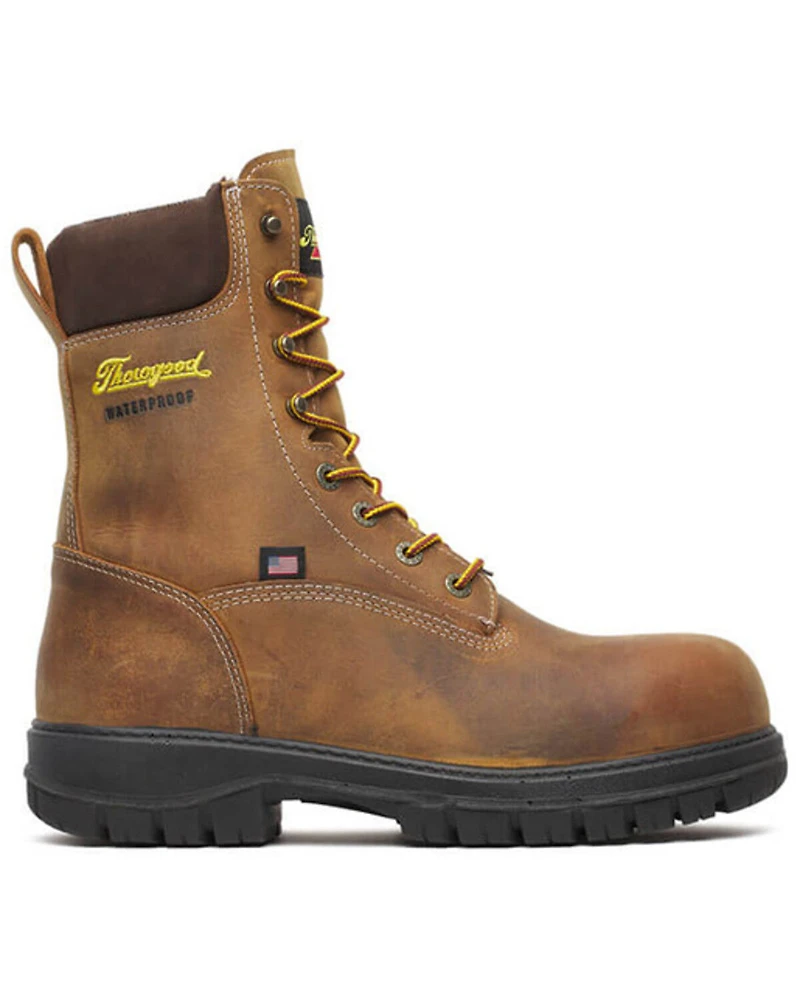 Thorogood Men's 8" Genesis Waterproof Work Boots - Nano Toe