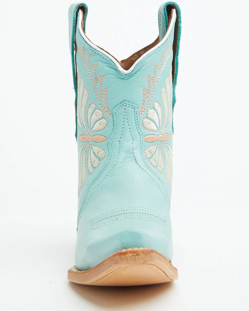 Circle G Women's Butterfly Western Booties - Snip Toe