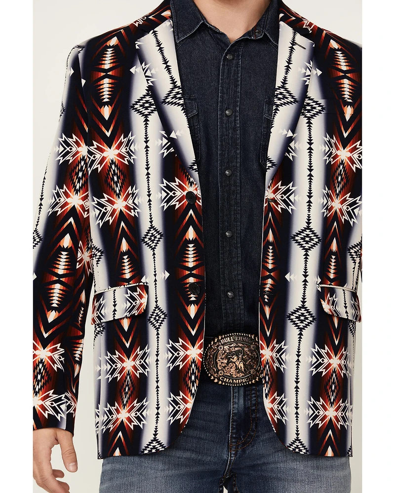 Rock & Roll Denim Men's Southwestern Print Sportcoat