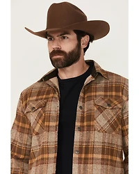 Dakota Grizzly Men's Ivan Plaid Print Sherpa Lined Shirt Jacket