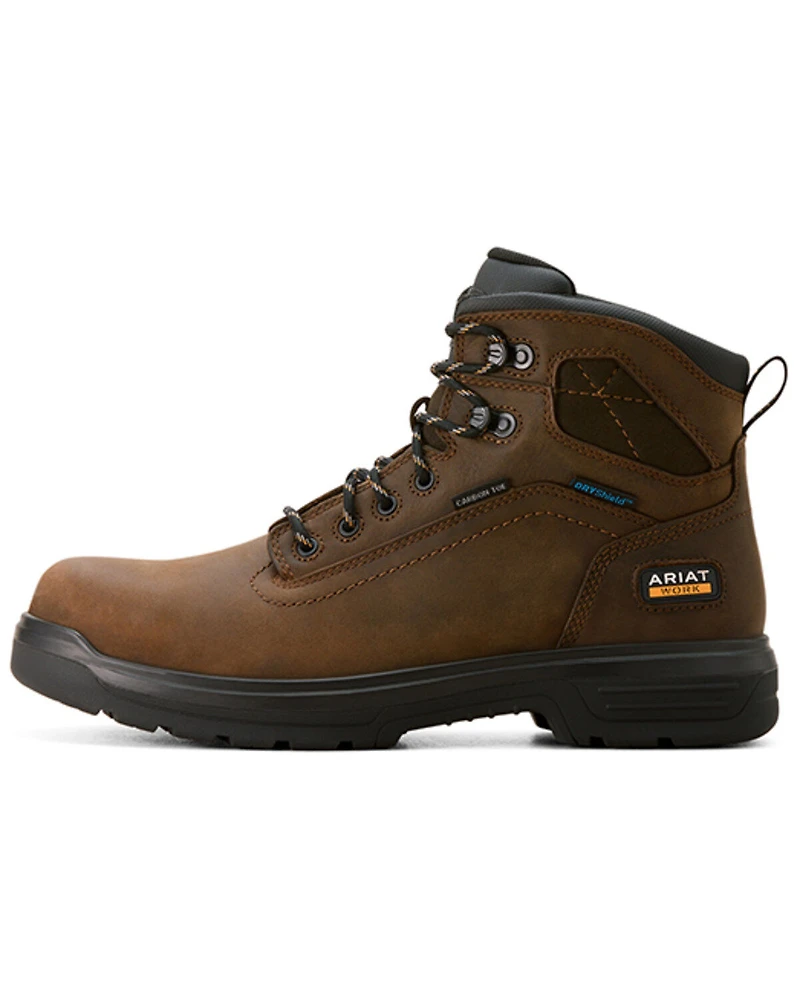 Ariat Men's 6" Turbo CSA Waterproof Work Boots - Carbon Toe