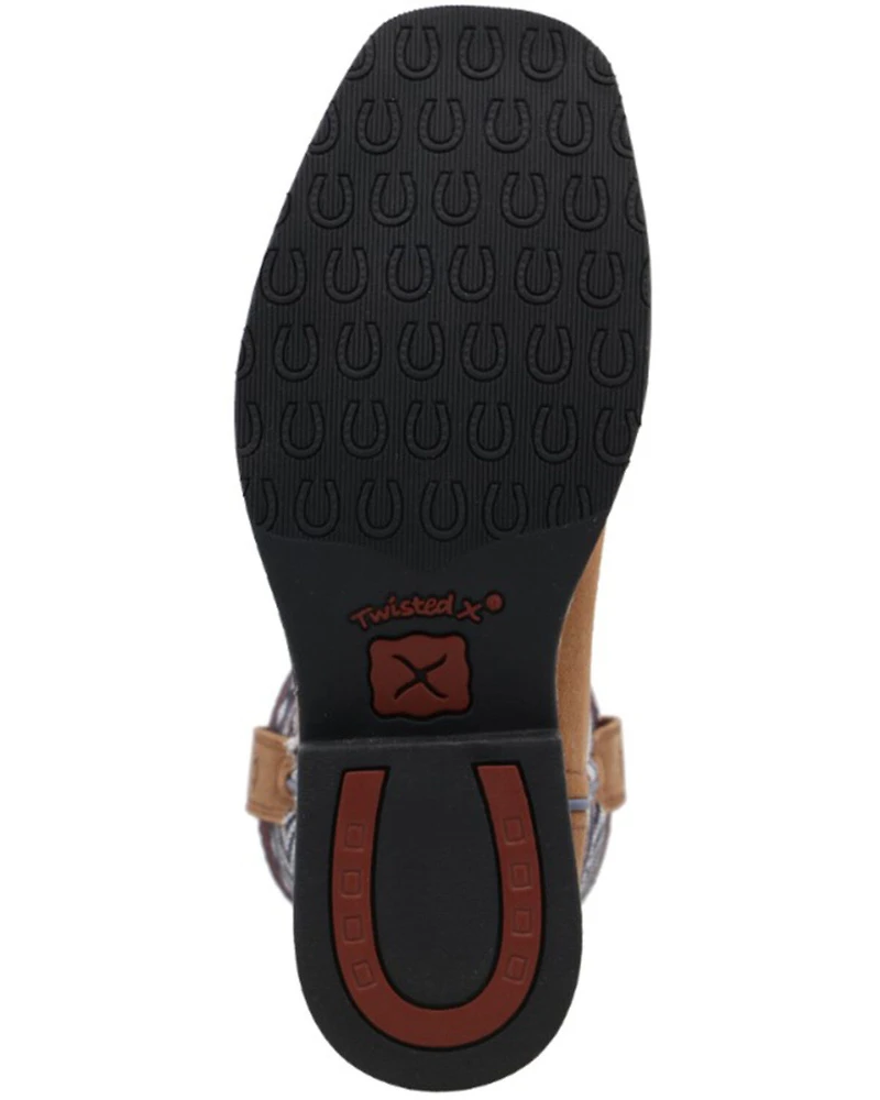 Hooey Twisted X Kids' Serape Stripe Western Boot - Square Toe
