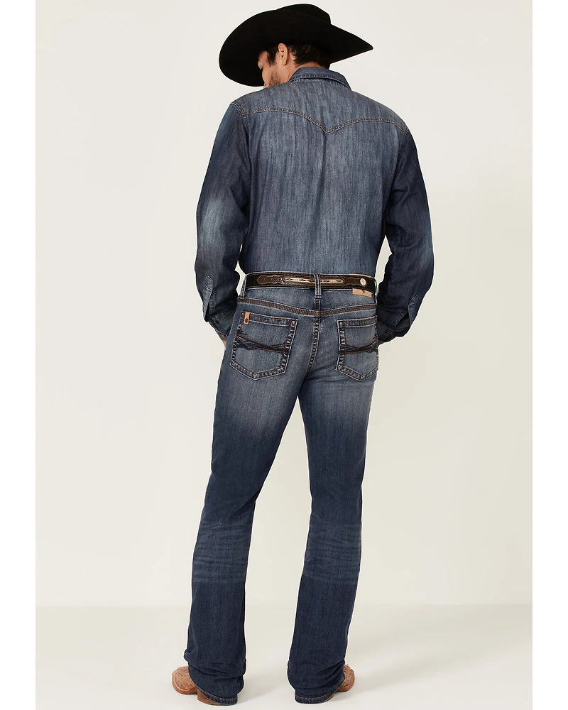 Cody James Core Men's Yuma Wash Wyatt Slim Bootcut Performance Stretch Denim Jeans