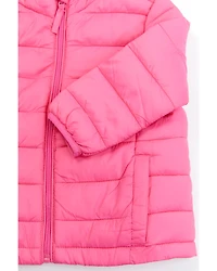 Urban Republic Girls' Quilted Packable Puffer Hooded Jacket