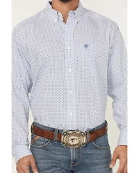 Ariat Men's Danny Wrinkle Free Geo Print Long Sleeve Button-Down Western Shirt - Tall