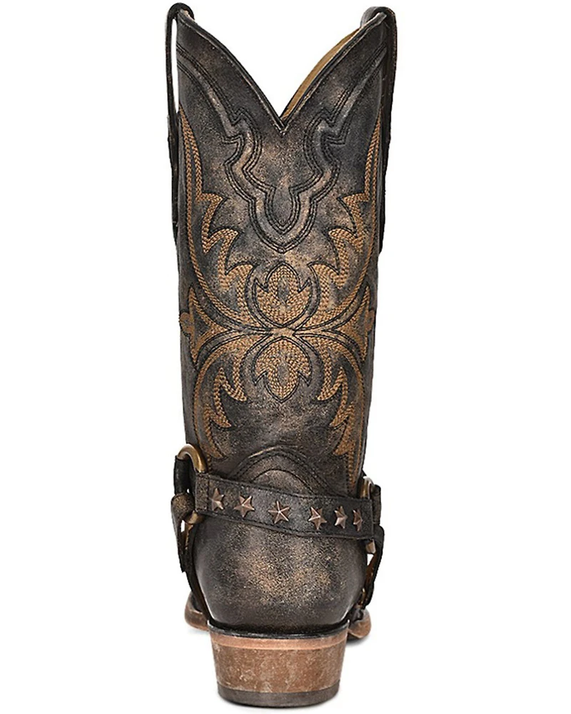 Corral Men's Embroidered and Harness Western Boots - Snip Toe