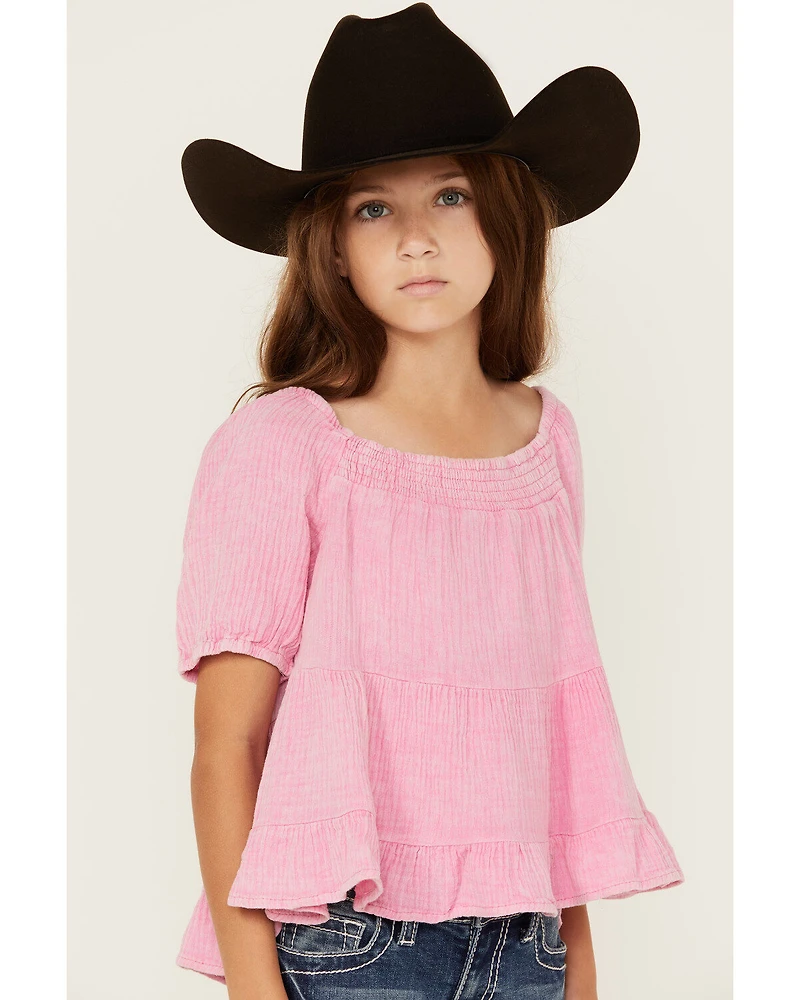 Hayden LA Girls' Puff Sleeve Top