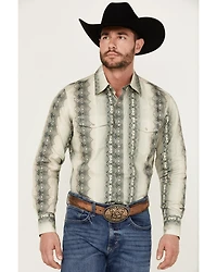 Wrangler Men's Checotah Long Sleeve Pearl Snap Western Shirt - Big