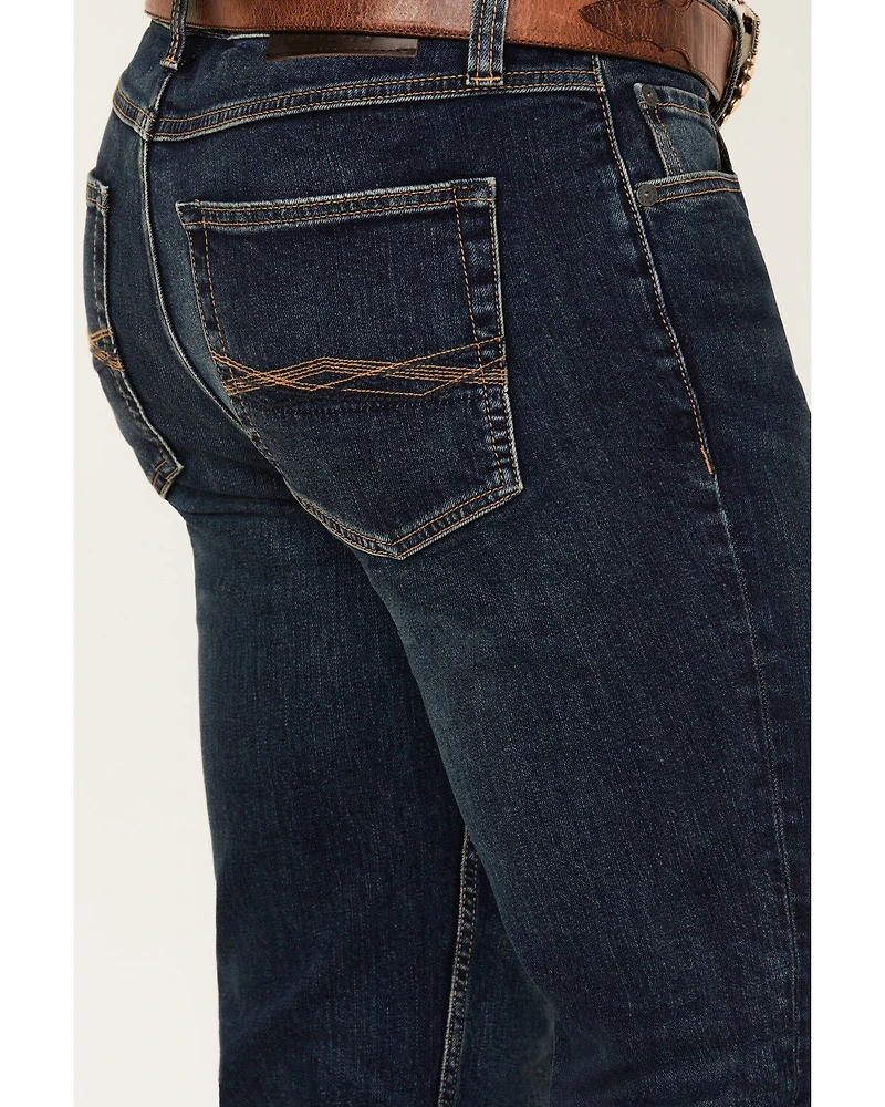 RANK 45® Men's Calico Wash Ambush Slim Straight Stretch Denim Jeans