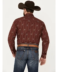 Tin Haul Men's Arrowhead Long Sleeve Western Snap Shirt