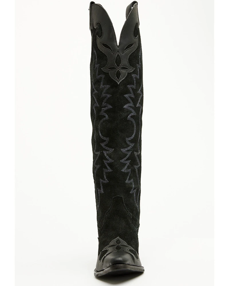 Dingo Women's Drama Queen Overlay Tall Western Boots